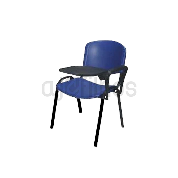 Cadeira Fixa com 4 pés e Palmatória, estrutura em tubo de aço, assento e costa em polipropileno 